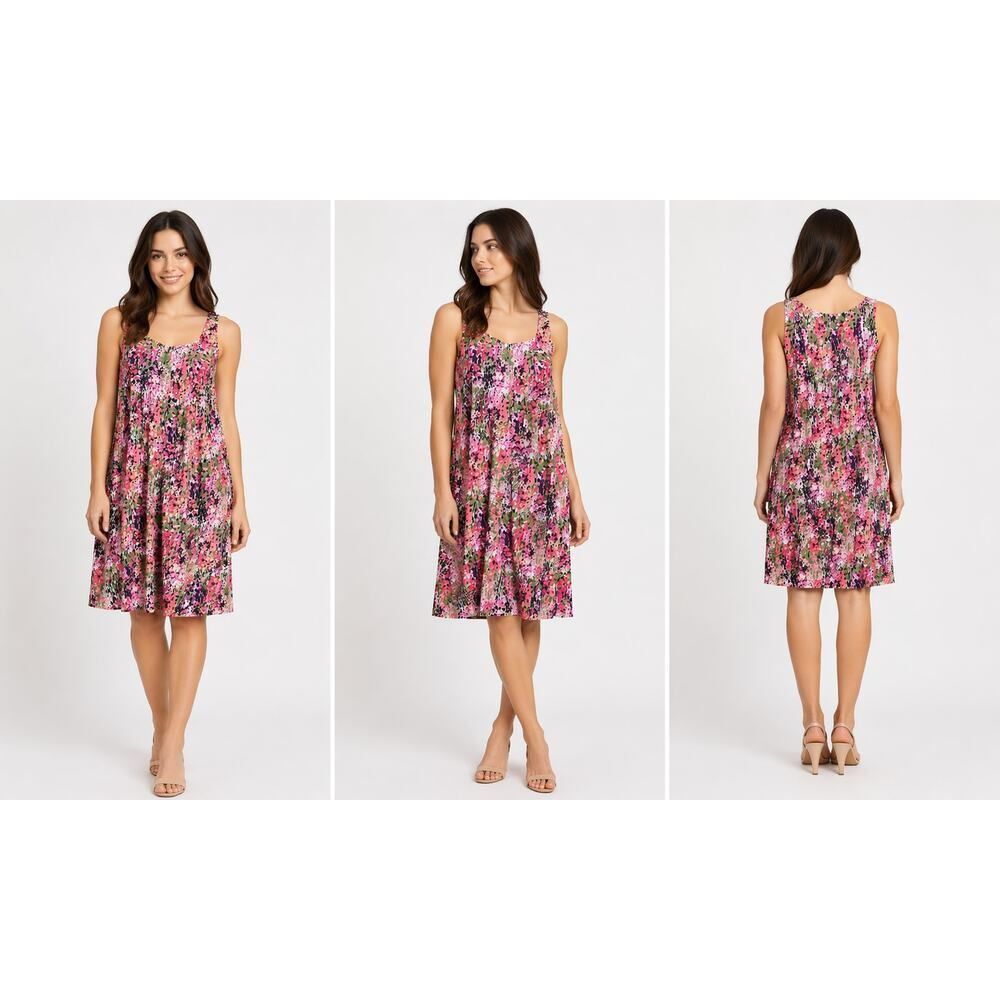 Nine West Floral Sleeveless A-Line Dress‎ Size 14